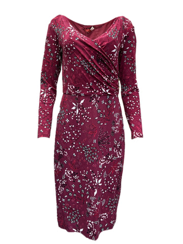 Max Mara Women's Rubino Lepido Floral Printed Jersey A Line Dress NWT