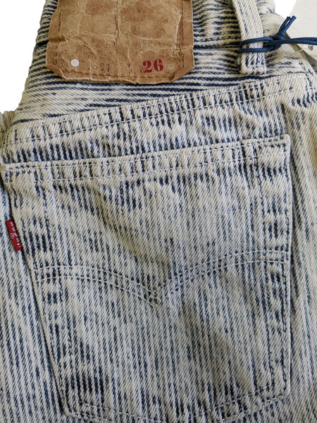 Levi's Women's Authtorized Vintage Whitewash Pinstripe Jeans Size 26 $198  NWT