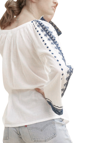 ROBERTA ROLLER RABBIT Women's Blue Lexi Top Sz XS $145 NEW