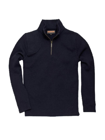 BALL AND BUCK Men's Navy Blue Lightweight 1/4 Zip Sweater $228 NWOT