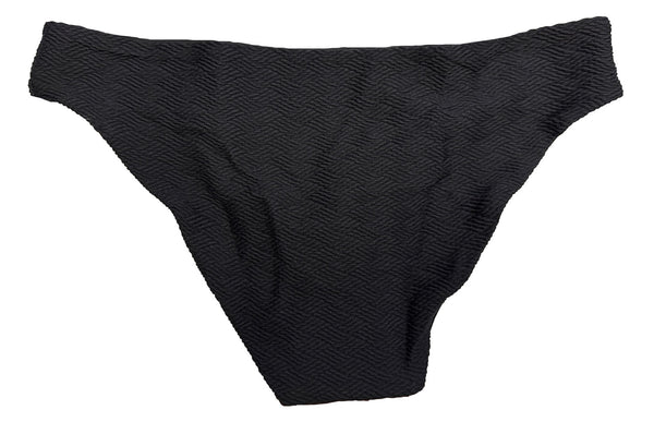 ONIA X KITH Women's Black Lily Bikini Cut Textured Swimsuit Bottoms NWT