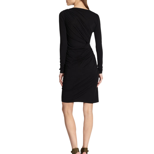 REBECCA MINKOFF Women's Black Liman Ruched Jersey Dress $298 NWT