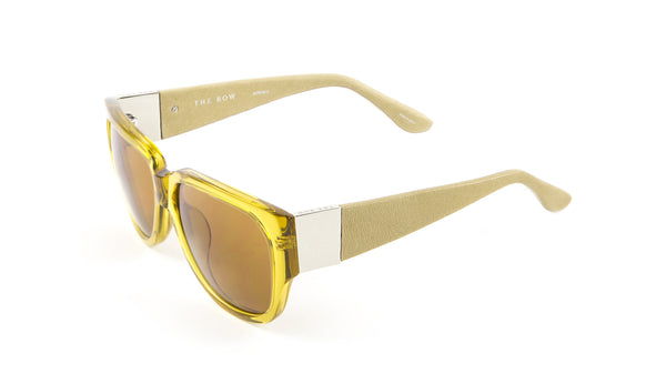 LINDA FARROW Women's Rectangular Oversized Sunglasses 50C NEW