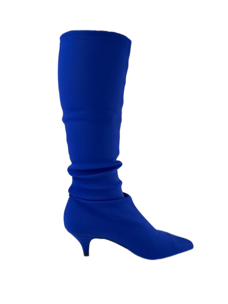 Marina Rinaldi Women's Bluette Lindsay Kitten Heel Stretchy Knee Boots NWB
