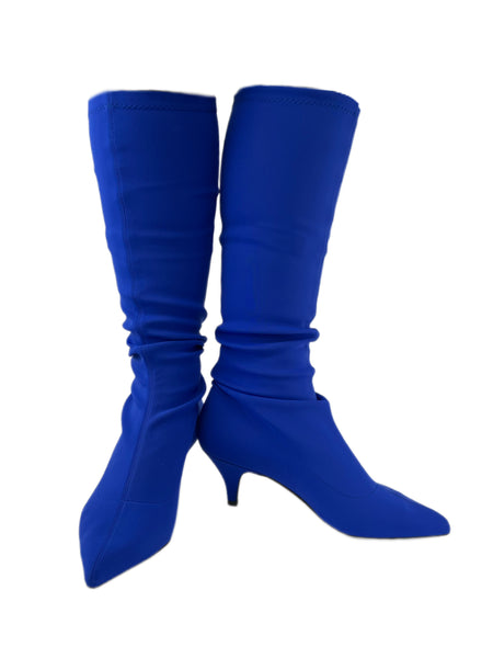 Marina Rinaldi Women's Bluette Lindsay Kitten Heel Stretchy Knee Boots NWB