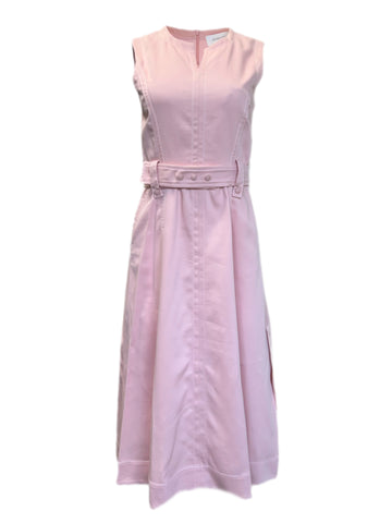 Max Mara Women's Pink Lino Sleeveless A Line Dress NWT