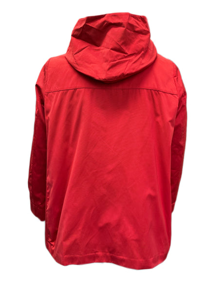 Marina Rinaldi Women's Red Livinston Hooded Rain Jacket Size 18W/27 NWT