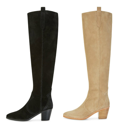 REBECCA MINKOFF Women's Lizelle Suede Over-The-Knee Boots $395 NIB