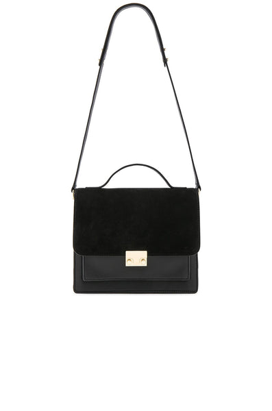 LOEFFLER RANDALL Black Minimal Medium Rider Shoulder Bag $495 NWT