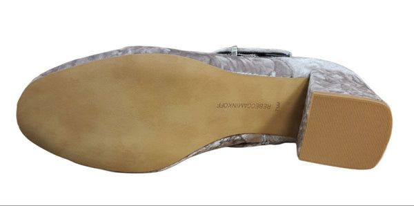 REBECCA MINKOFF Women's Grey Velvet Logan Booties #M6291001 NWB