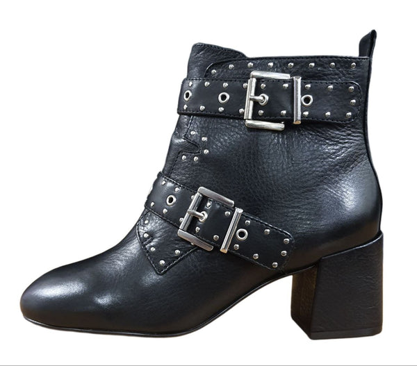 REBECCA MINKOFF Women's Black Lamba Logan Booties #M6291001 NWB