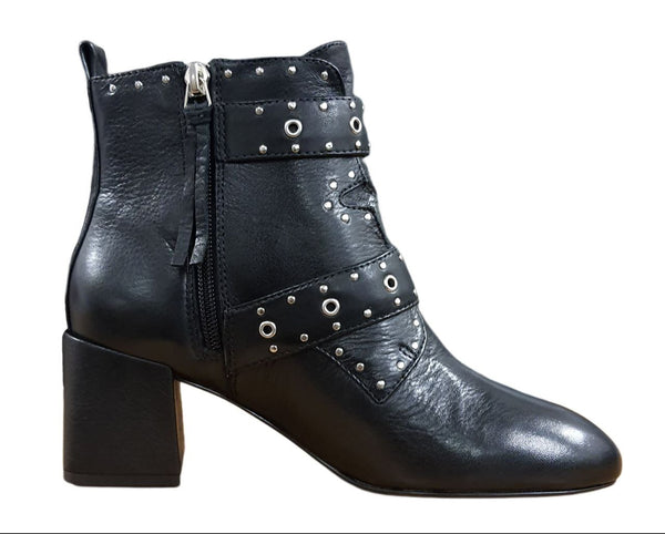 REBECCA MINKOFF Women's Black Lamba Logan Booties #M6291001 NWB