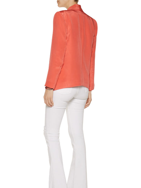 REBECCA MINKOFF Women's Silk Long Becky Blazer Jacket $378 NWT