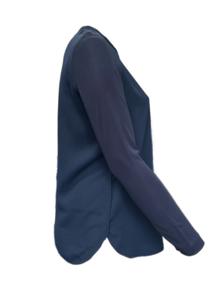 Marina Rinaldi Women's Navy Lucrezia Pullover Blouse NWT