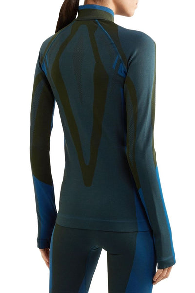LNDR Women's Blue Petrol All Seasons Long Sleeve Zip Jacket #SJ742 NWT