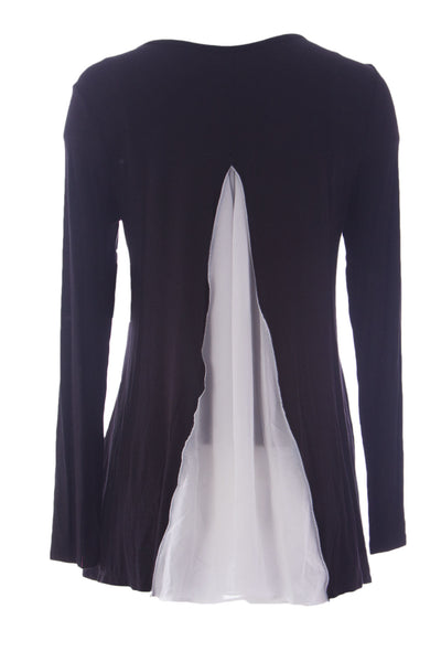 MIRACLEBODY  by Miraclesuit Women's Black Faye Dream Weaver Print Top