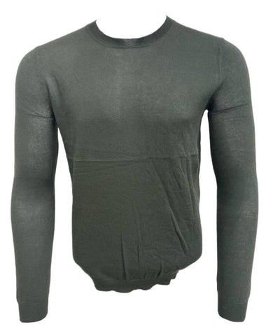 BLK DNM Men's Slate Green Pima Cotton Sweater 22 Size M NWT