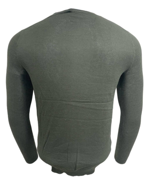 BLK DNM Men's Slate Green Pima Cotton Sweater 22 Size M NWT