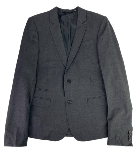 BLK DNM Men's Grey Wool Blazer #MBW2205 Size 48 NWT