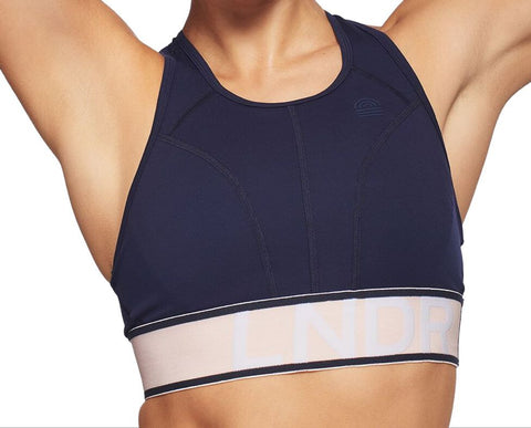 LNDR Women's Navy Marvel Medium Support Sports Bra #AV722 NWT