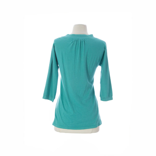 VELVET by Graham & Spencer Women's Emerald 3/4 Sleeve V-Neck Top S $114 NEW