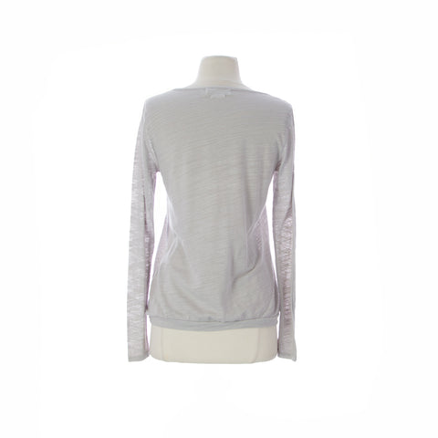 VELVET by Graham & Spencer Women's Heathered Grey Long Sleeve Top P (0-2) $100