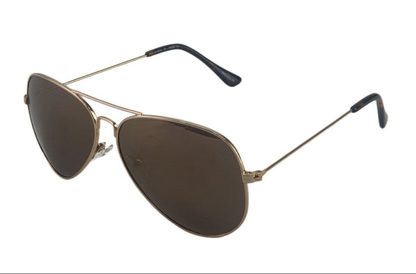 JOE'S JEANS Men's Gold Aviator Sunglasses #JJ6016/61 One Size New