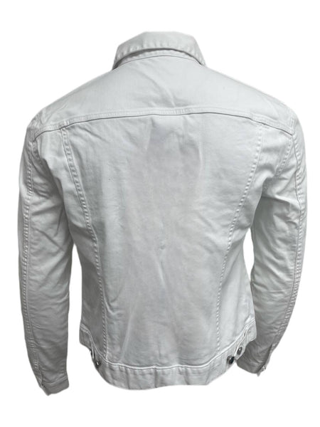 BLK DNM Men's Astor White Denim Jeans Jacket 5 #MK110101 NWT