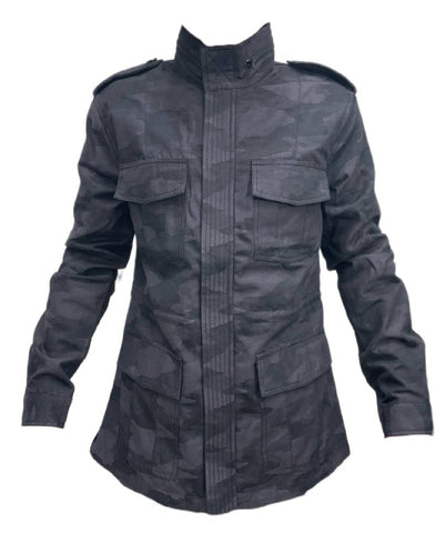 BLK DNM Men's Black Camo Cotton Jacket 65 #MKC13901 Size M NWT