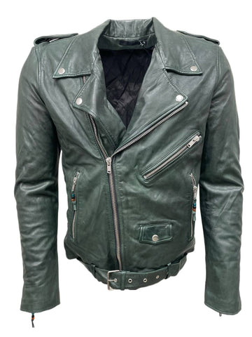 BLK DNM Men's Emerald Leather Jacket 5 #MKL102 NWT