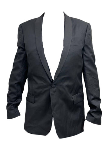 BLK DNM Men's Black Wool Tuxedo Jacket 50 #MKW14501 Size 48 NWT
