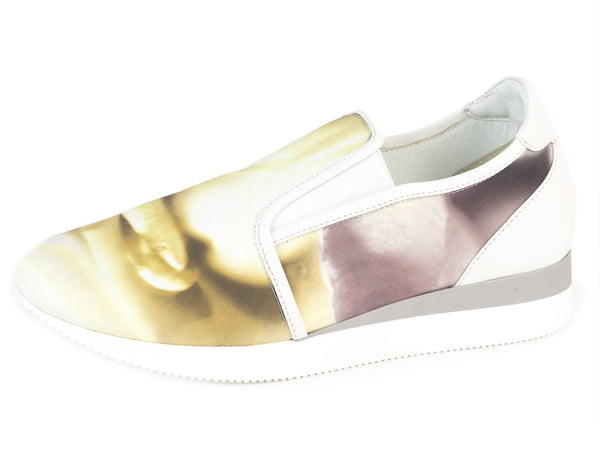 Max Mara Women's MM30 Floral Print Slip-On Sneakers