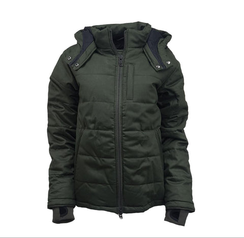 HoodLamb Men's Deep Army Green Nordic Puffer #W18MNU NWT