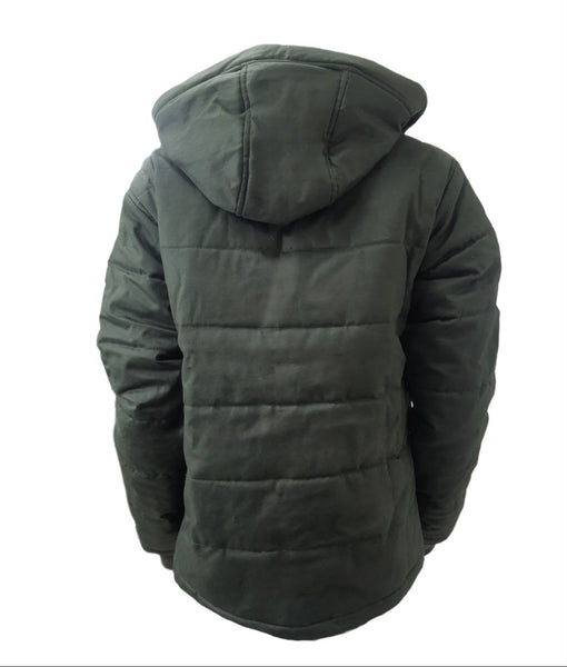 HoodLamb Men's Deep Army Green Nordic Puffer #W18MNU NWT