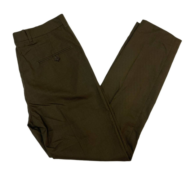 BLK DNM Men's Olive Wool Dress Pant 5 Size 48 US 32 NWT