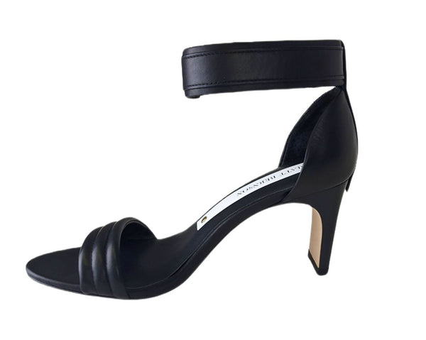 MATT BERNSON Women's Black Leather Meredian II Sandal #MB162 NWB
