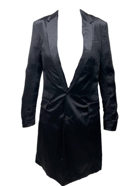 BLK DNM Men's Black Acetate Coat 15 #MUW801 Size Medium NWT
