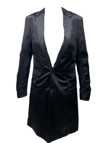 BLK DNM Men's Black Acetate Coat 15 #MUW801 Size Medium NWT