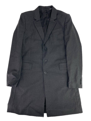 BLK DNM Men's Charcoal Grey Melange Wool Coat 20 Size M NWT
