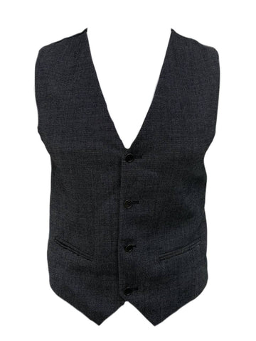 BLK DNM Men's Black Dress Vest 5 #MVW11701 Size 48 NWT
