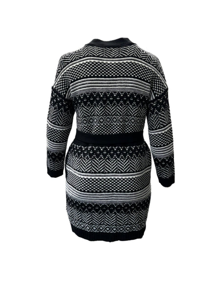 Marina Rinaldi Women's Grey Madame Button Closure Cardigan NWT