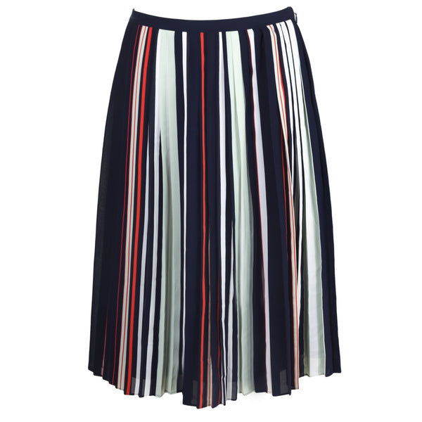 REBECCA MINKOFF Women's Madeline Striped Pleat Skirt $228 NWT