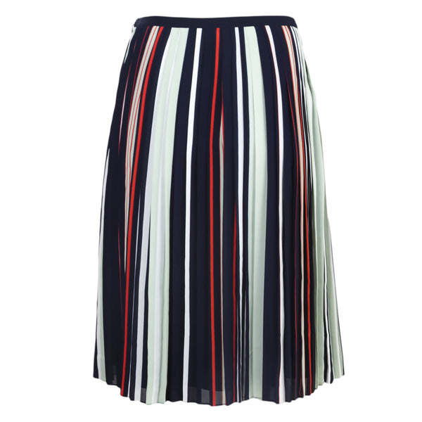 REBECCA MINKOFF Women's Madeline Striped Pleat Skirt $228 NWT