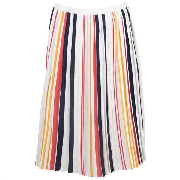 REBECCA MINKOFF Women's Madeline Striped Pleat Skirt $228 NWT
