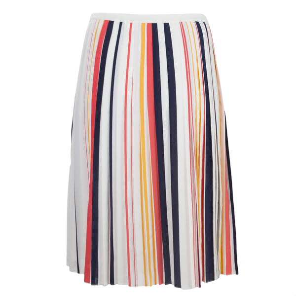 REBECCA MINKOFF Women's Madeline Striped Pleat Skirt $228 NWT