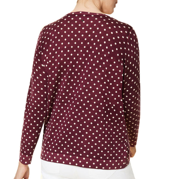 MARINA RINALDI Women's Madrina Printed Cardigan $465 NWT
