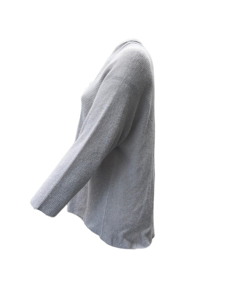 Marina Rinaldi Women's Grey Maestro Open Front Cardigan NWT