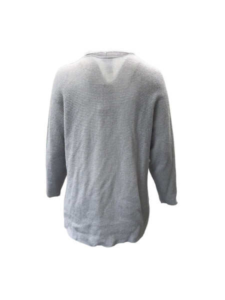 Marina Rinaldi Women's Grey Maestro Open Front Cardigan NWT