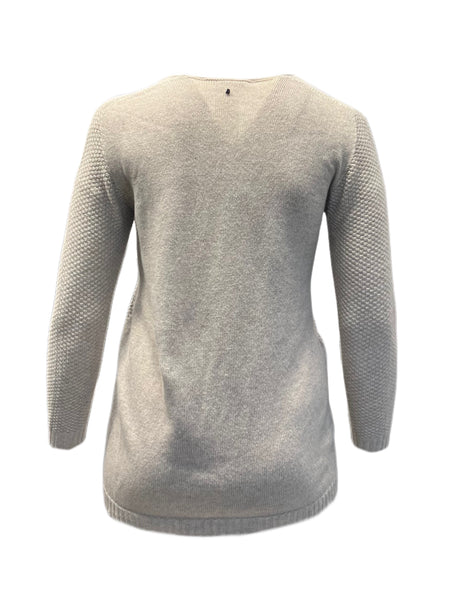 Marina Rinaldi Women's Beige Magda Knitted Cardigan NWT