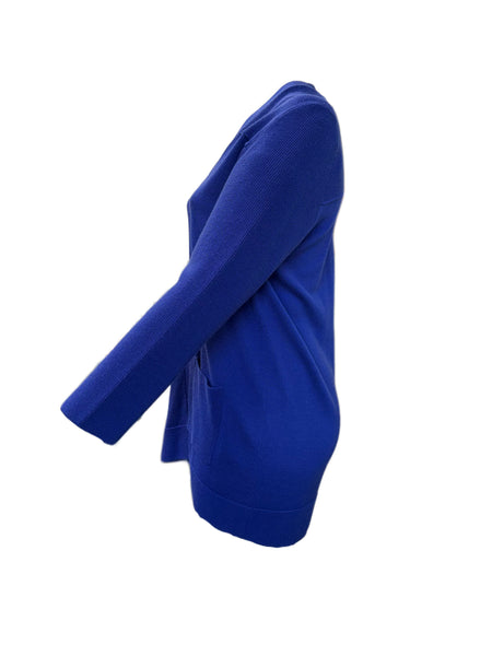 Marina Rinaldi Women's Blue Maiori Open Front Cardigan NWT